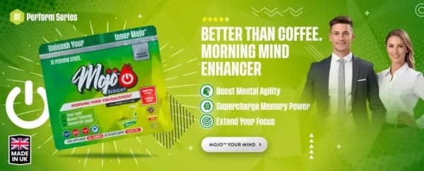 Mojo Kickstart peningkatan pikiran pagi โ lebih baik dari kopi, peningkat pikiran pagi: tingkatkan ketangkasan mental, supercharge daya ingat, perluas fokus Anda. Mojo pikiran Anda.